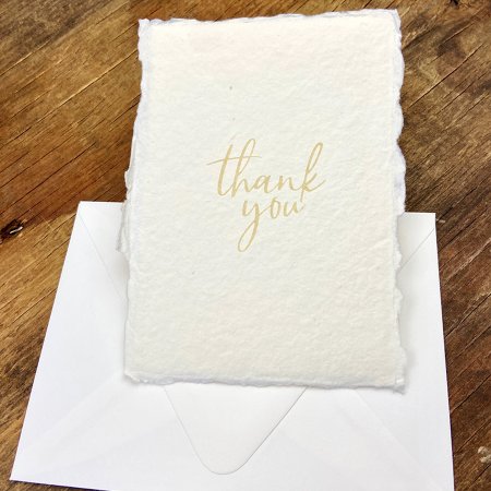 "Thank You" Style Cotton Cards and Envelopes