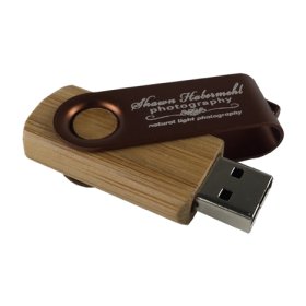 USB FLASH DRIVE- 4GB BAMBOO SWIVEL 2.0. USB FLASH DRIVE- 4GB BAMBOO SWIVEL 2.0.